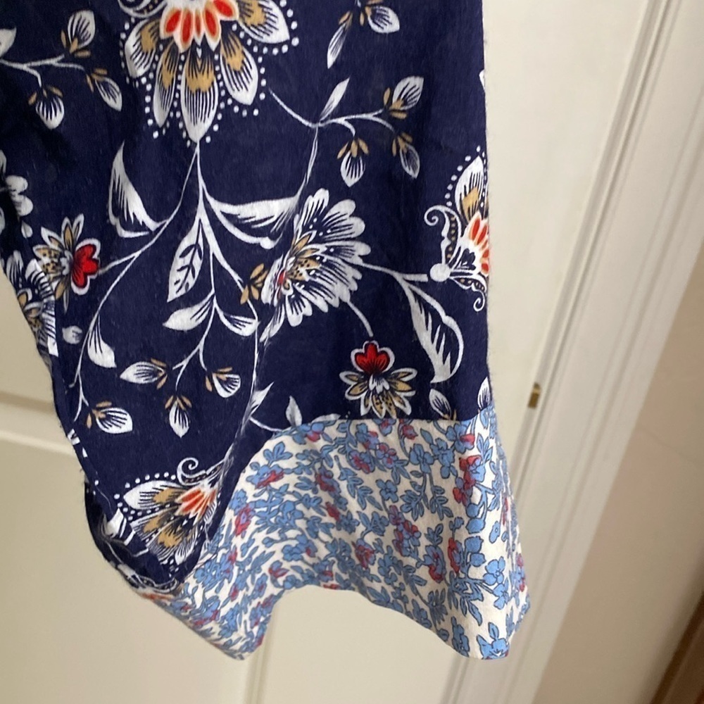 Simply Noelle button down blouse Top Tunic Womens L/XL Cottage core peasant - Picture 6 of 10